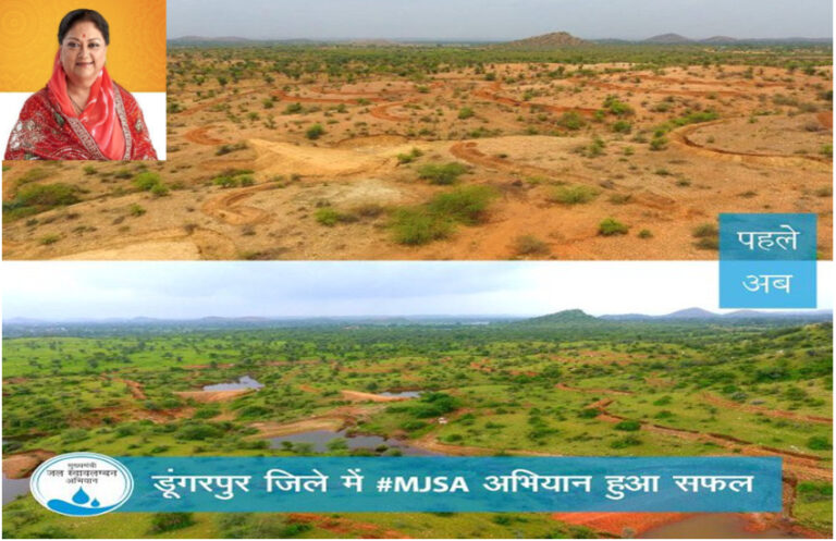 वसुंधरा सरकार की MJSA ने राजस्थान को बनाया था जल संरक्षण की मिसाल, डूंगरपुर की बदली थी तस्वीर